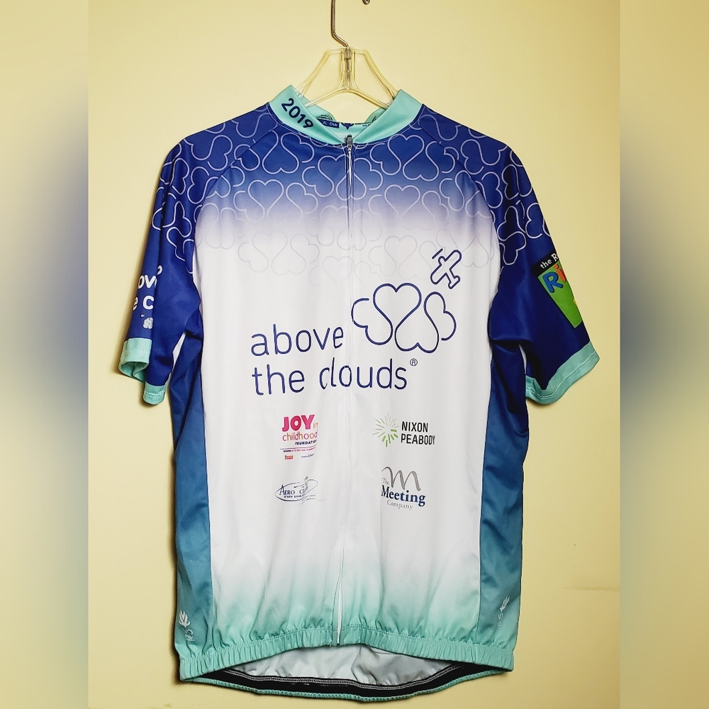 Above The Clouds The Rodman Ride For Kids 2019 Men's Cycling Jersey Size XL